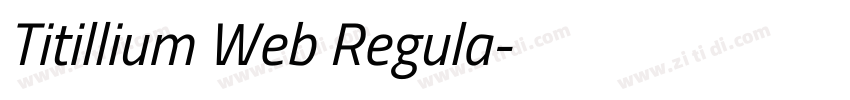 Titillium Web Regula字体转换